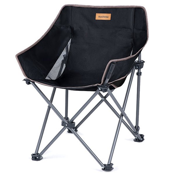 Naturehike Portable Camping Outdoor Folding Moon Chair Black Color