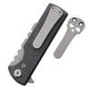 Chaves Knives C.H.U.B. Folding Knife Stainless Stonewash Micarta Black (CHAV14242) - Gearevo Malaysia
