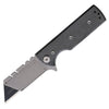 Chaves Knives C.H.U.B. Folding Knife Stainless Stonewash Micarta Black (CHAV14242) - Gearevo Malaysia