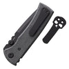 Chaves Redencion 229 Liner Lock Tanto Knife Black Micarta (CHAV14237) - Gearevo Malaysia