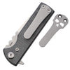 Chaves T.A.K. Linerlock Drop Point Knife Black Micarta (CHAV14238) - Gearevo Malaysia