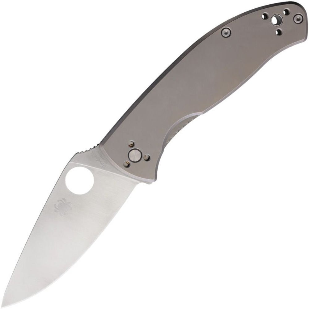 Spyderco Tenacious R.I.L. Frame Lock Satin Finish Titanium (SC122TIP ...