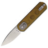 Vosteed Knives Corgi Pup Trek Lock Satin Finished with Amber PEI Handle (VOSA0723) - Gearevo Malaysia