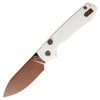 Vosteed Raccoon Top Linerlock Knife Copper Dune White G - 10 (VOSA2913) - Gearevo Malaysia