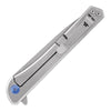 Buck Cavalier Ball Bearing Flipper Knife - Anodized Aluminum Handles with Carbon Fiber Inlay - Gearevo Malaysia