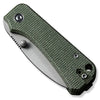 Civivi Baby Banter With Gray Stonewashed Nitro - v Blade Green Micarta Handle Folding Knife (C19068SB - 1) - Gearevo Malaysia