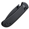 Civivi Qubit Folding Knife 14C28N Black Stonewashed Drop Point Blade With Black Aluminium Handles (C22030E-1) - Gearevo Malaysia