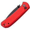 Civivi Qubit Folding Knife 14C28N Black Stonewashed Drop Point Blade With Red Aluminium Handles (C22030E-2) - Gearevo Malaysia
