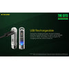Nitecore Mini Futuristic Glow-In-The-Dark Keychain Flashlight (TIKIGITD) - Gearevo Malaysia
