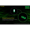 Nitecore Mini Futuristic Glow-In-The-Dark Keychain Flashlight (TIKIGITD) - Gearevo Malaysia