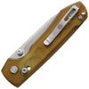 Vosteed Knives Raccoon Crossbar Lock Satin Finished with Amber PEI Handle (VOSA0531) - Gearevo Malaysia